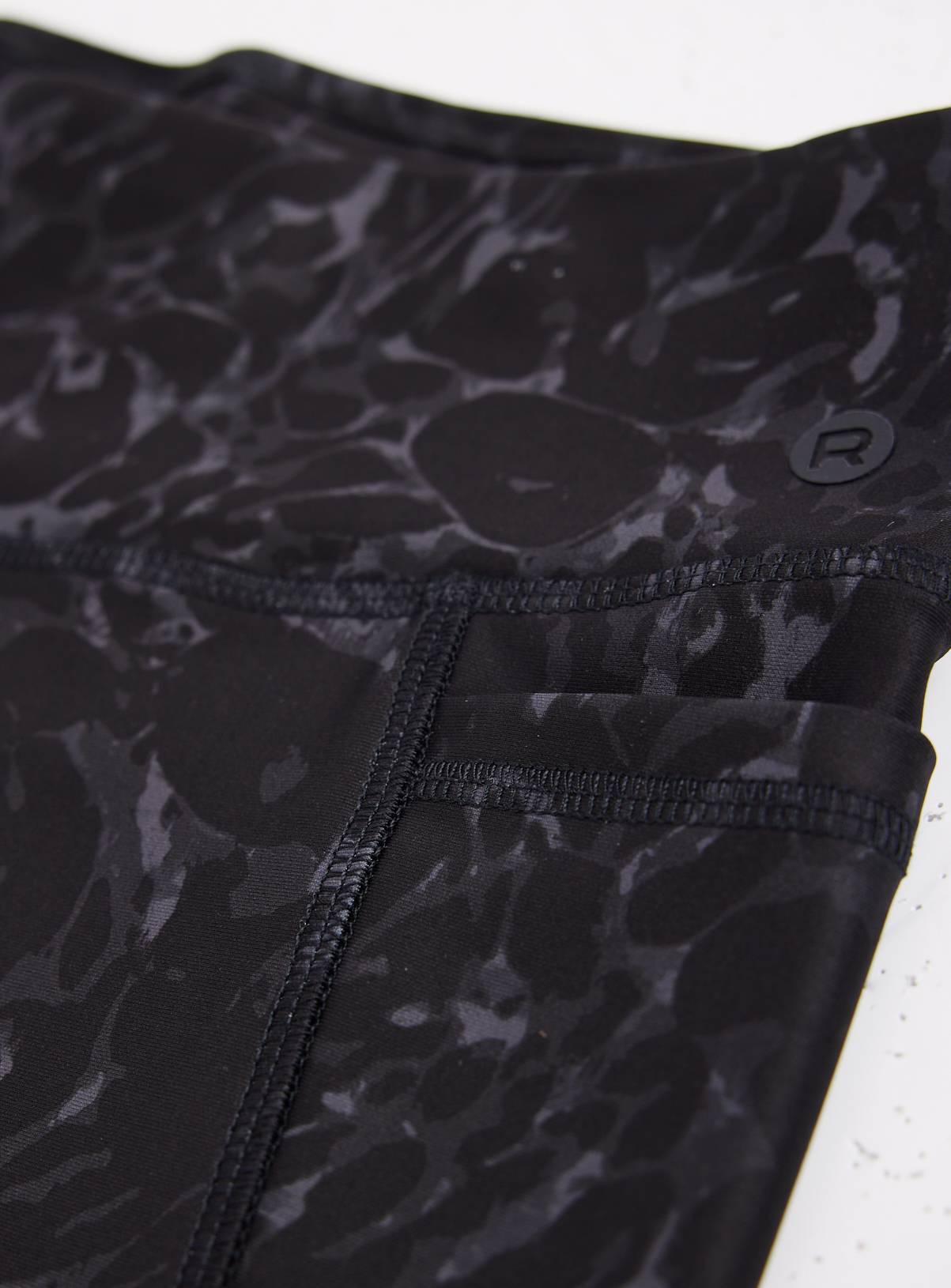 REAKTIV Black Print High Waisted Everyday Full Length Legging XS - Image 4
